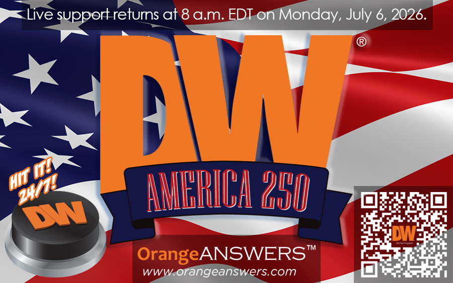 DW Online Support Anytime